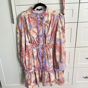 Beulah floral dress with detachable belt S